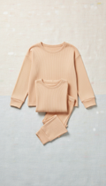 Parent-Child Matching Creamy Sand Pajama Set