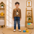 Boys’ Striped Graphic Shirt & Denim Set