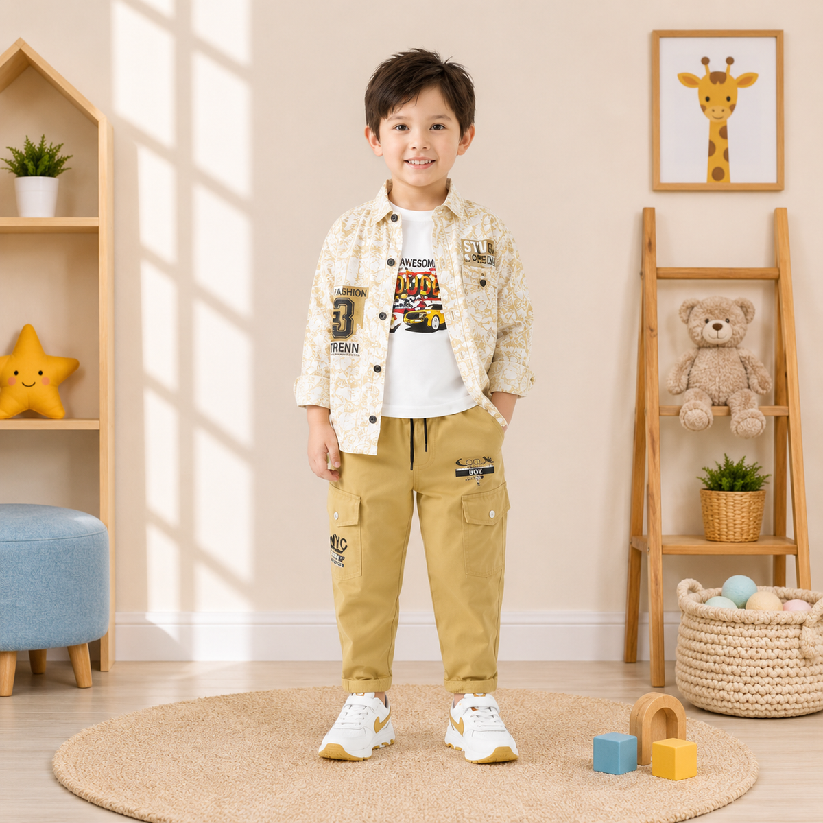 Boys’ Premium 3-Piece Printed Set